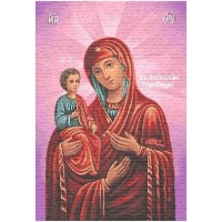 Икона "Троеручница" (гобелен)